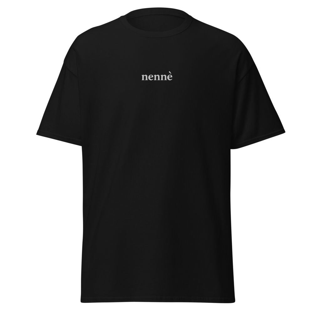 T-shirt classica unisex Nera | Ricamo 'nennè'