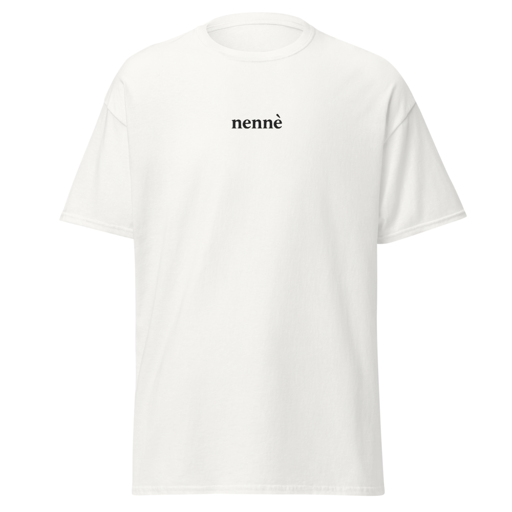 T-shirt classica unisex Bianca | Ricamo 'nennè'